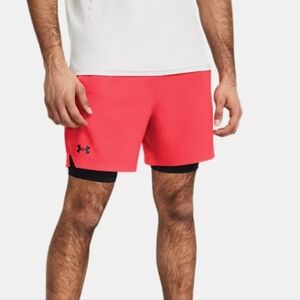 3/$25 Under Armour Vanish Woven Men's 2-in-1 Lined Shorts Red M